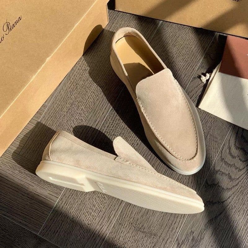 image-Men's Loafers Summer Casual Frost Flat Shoes Slip-on Driving Shoes