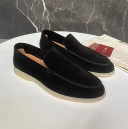 image-Men's Loafers Summer Casual Frost Flat Shoes Slip-on Driving Shoes