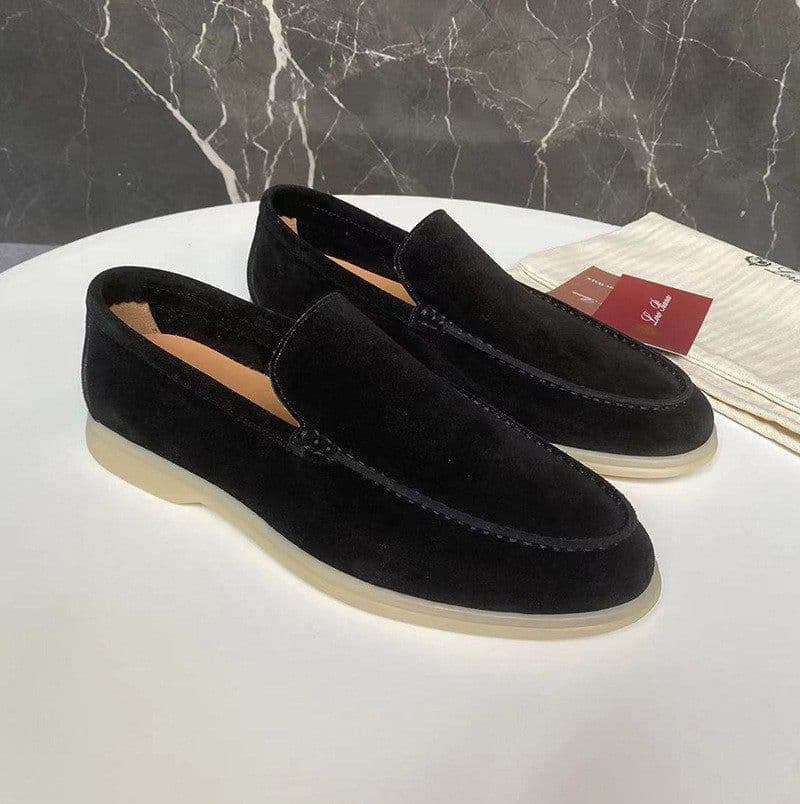 image-Men's Loafers Summer Casual Frost Flat Shoes Slip-on Driving Shoes