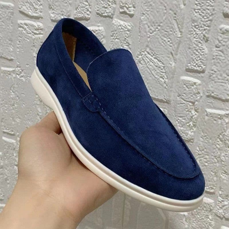 image-Men's Loafers Summer Casual Frost Flat Shoes Slip-on Driving Shoes