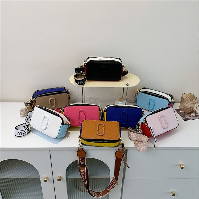 image-Bag Fashionable Wide Shoulder Strap Crossbody Small Bag Fashionable All-match Small Square Bag