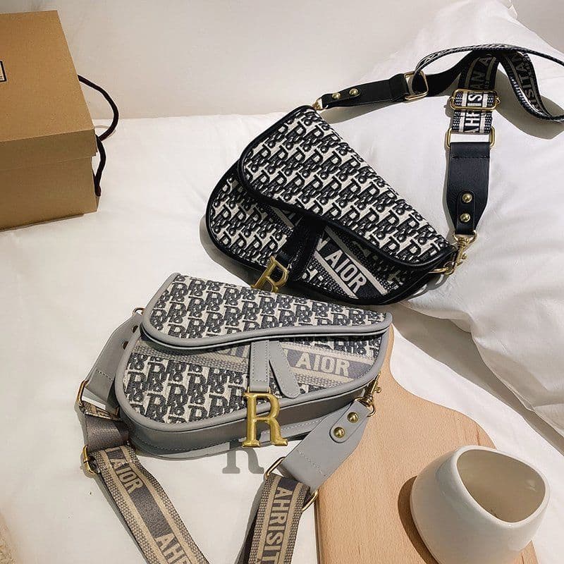 image-New Retro Fashion Embroidered Saddle Bag Shoulder Messenger Bag