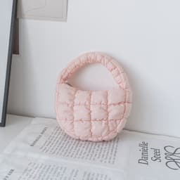 image-Bag Cloud Bag Niche Plaid Down Cotton Jacket Bag