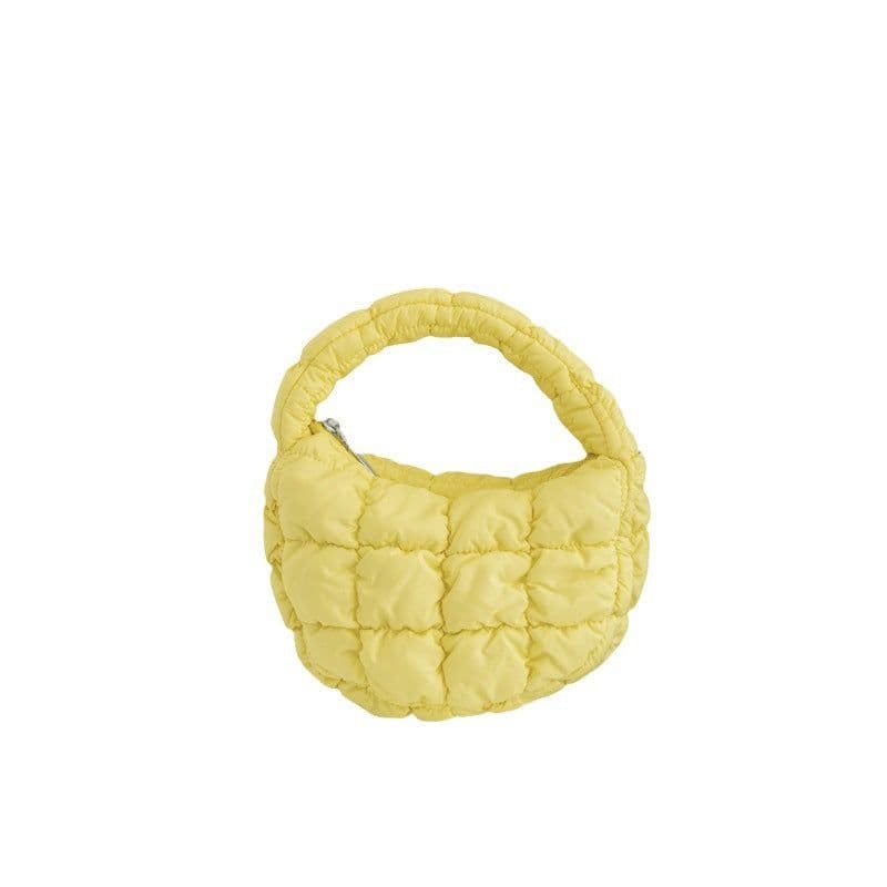 image-Bag Cloud Bag Niche Plaid Down Cotton Jacket Bag
