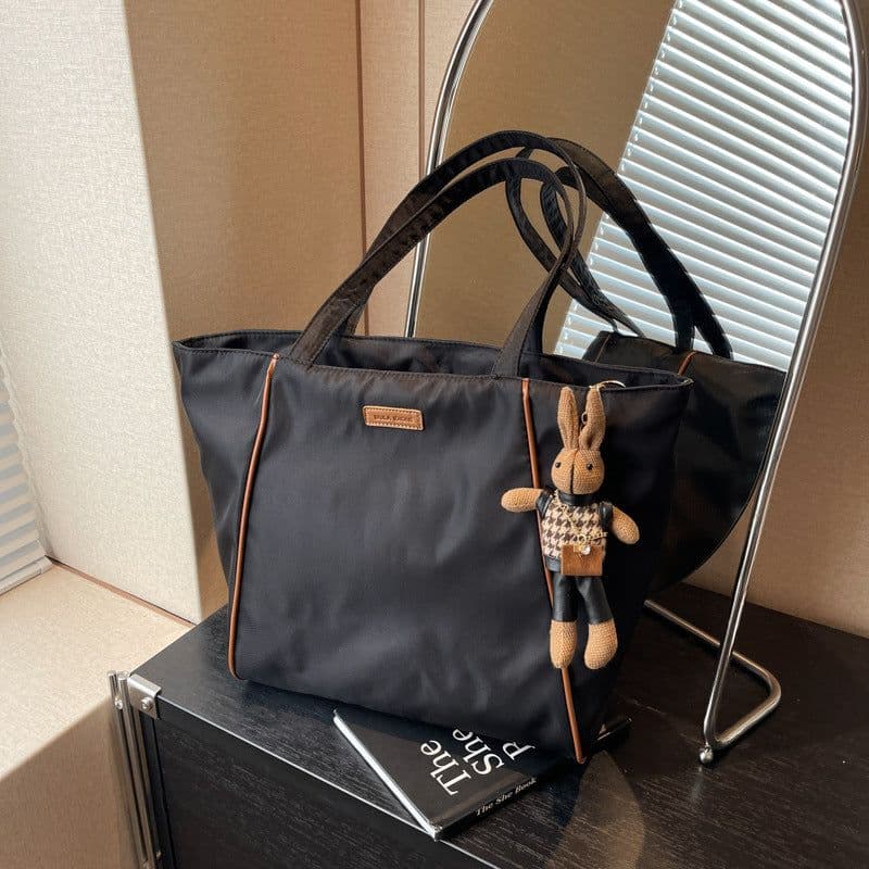 image-Large Capacity Tote Korean Style Commuter Shoulder Bag Spring And Summer New Fashion All-match Leisure Commute Tote Bag