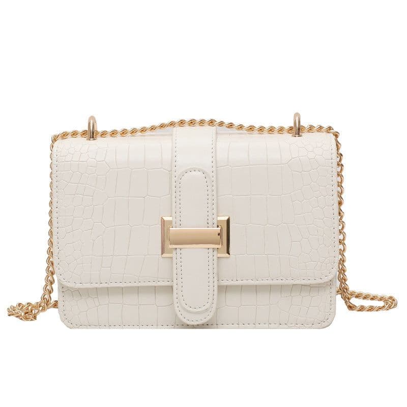image-All-matching Ins Fashion Women's Bag Textured Shoulder Small Square Bag