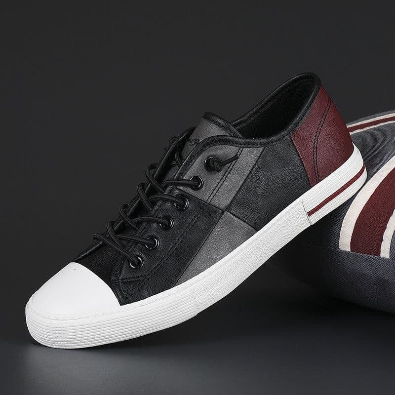 image-All-matching Color Matching Color Contrast Slip-on Loafers Men's Shoes