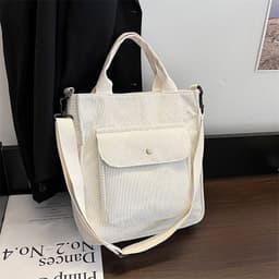 image-Winter New Women's Bags Japanese Style Artistic Student Handbag Simple