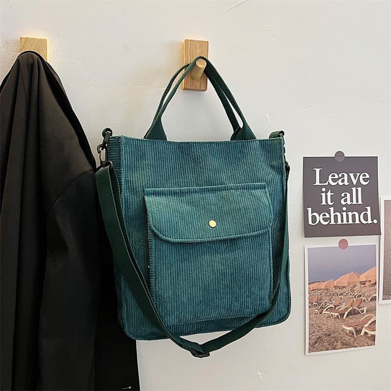 image-Winter New Women's Bags Japanese Style Artistic Student Handbag Simple