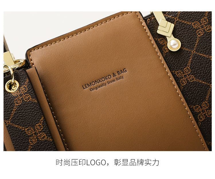 image-Women's Generous One-shoulder Crossbody Printing Large Capacity Bag