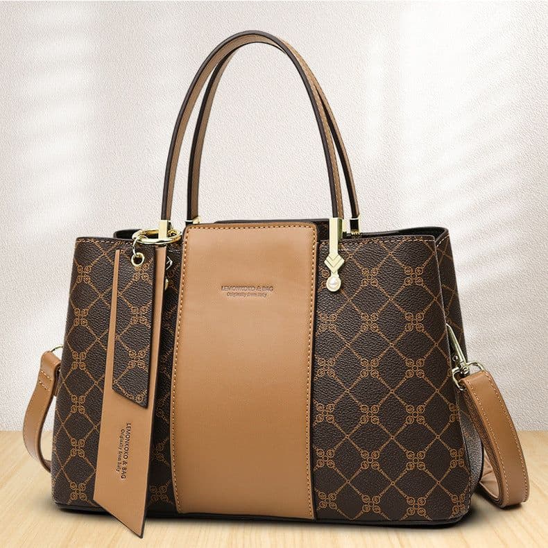 image-Women's Generous One-shoulder Crossbody Printing Large Capacity Bag
