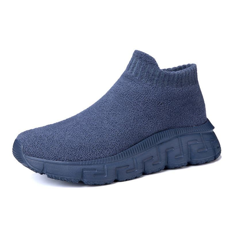 image-Technology Flying Woven Surface Winter Fashionable Breathable Comfortable Slip-on Casual Shoes