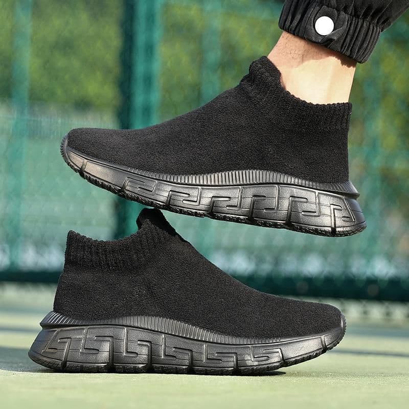 image-Technology Flying Woven Surface Winter Fashionable Breathable Comfortable Slip-on Casual Shoes