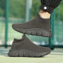 image-Technology Flying Woven Surface Winter Fashionable Breathable Comfortable Slip-on Casual Shoes