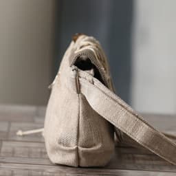 image-Ethnic Style Lightweight Crossbody Woven Canvas Women's Bag
