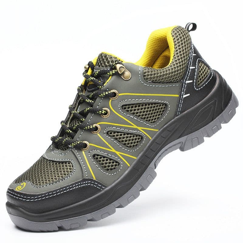 image-Breathable Mesh Fabric Anti Smashing And Puncture Protective Safety Shoes
