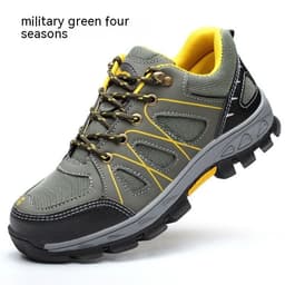 image-Breathable Mesh Fabric Anti Smashing And Puncture Protective Safety Shoes