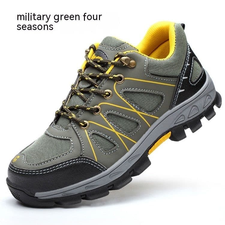 image-Breathable Mesh Fabric Anti Smashing And Puncture Protective Safety Shoes