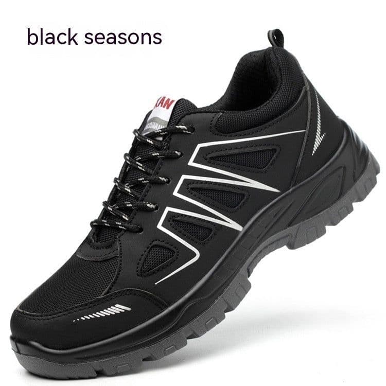 image-Breathable Mesh Fabric Anti Smashing And Puncture Protective Safety Shoes