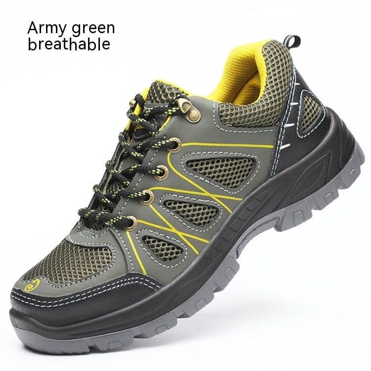 image-Breathable Mesh Fabric Anti Smashing And Puncture Protective Safety Shoes