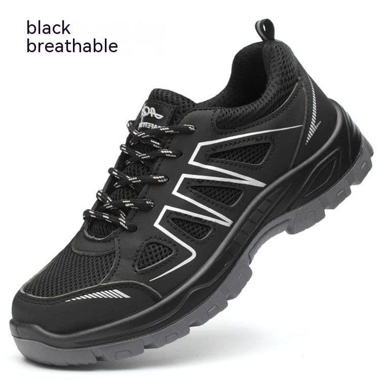 image-Breathable Mesh Fabric Anti Smashing And Puncture Protective Safety Shoes