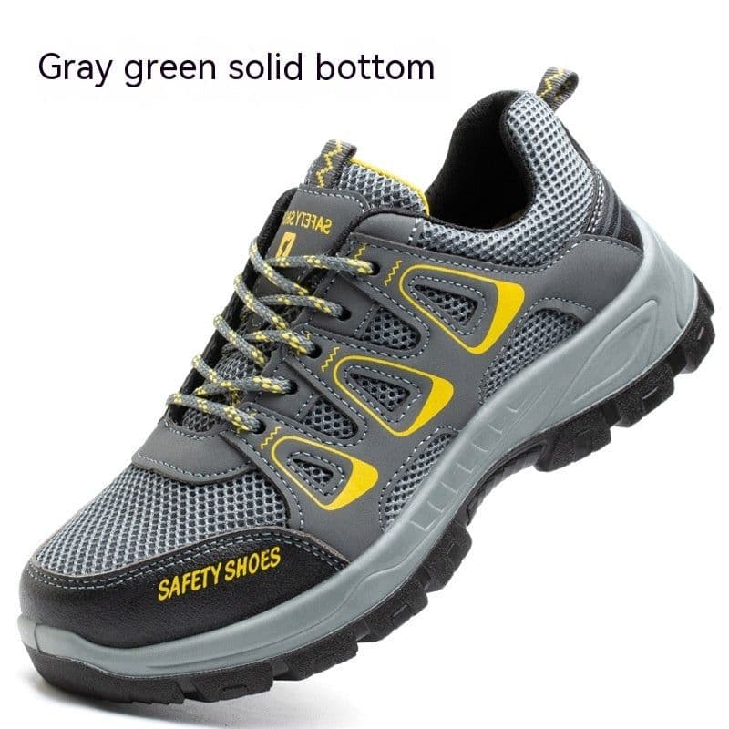 image-Breathable Mesh Fabric Anti Smashing And Puncture Protective Safety Shoes
