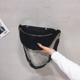 image-Oxford Cloth Fashion Casual Waist Bag One Shoulder Crossbody Chest Bag