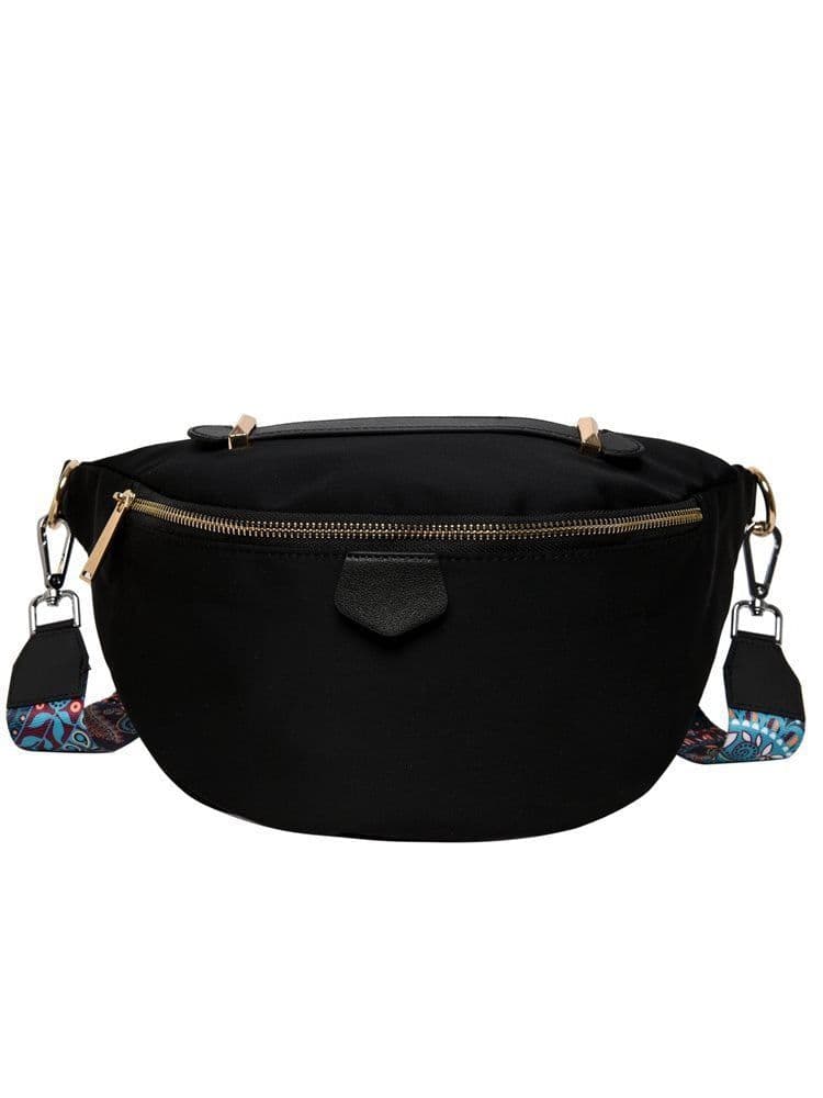 image-Oxford Cloth Fashion Casual Waist Bag One Shoulder Crossbody Chest Bag