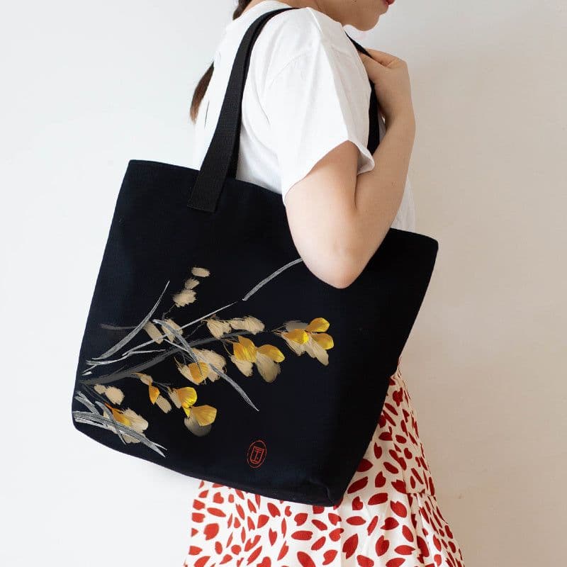 image-Women's Canvas Artistic Portable One-shoulder Mummy Tote Bag