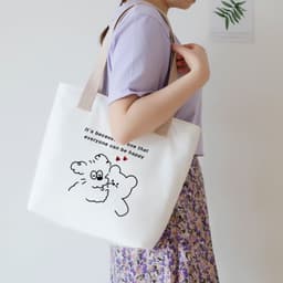 image-Women's Canvas Artistic Portable One-shoulder Mummy Tote Bag