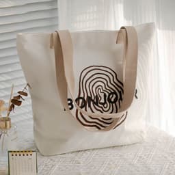 image-Women's Canvas Artistic Portable One-shoulder Mummy Tote Bag