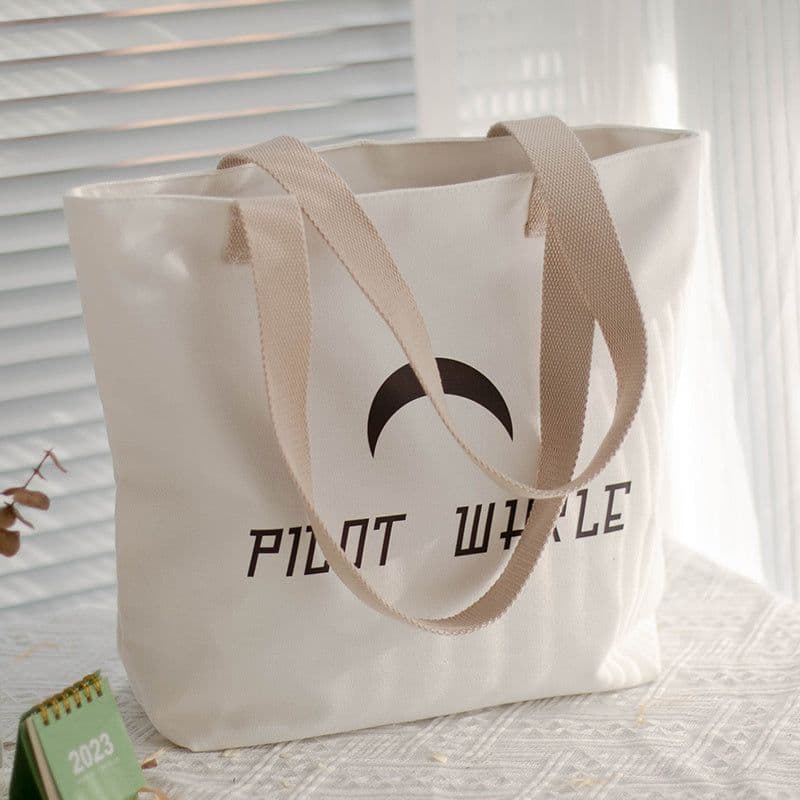 image-Women's Canvas Artistic Portable One-shoulder Mummy Tote Bag