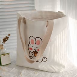 image-Women's Canvas Artistic Portable One-shoulder Mummy Tote Bag
