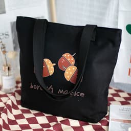 image-Women's Canvas Artistic Portable One-shoulder Mummy Tote Bag