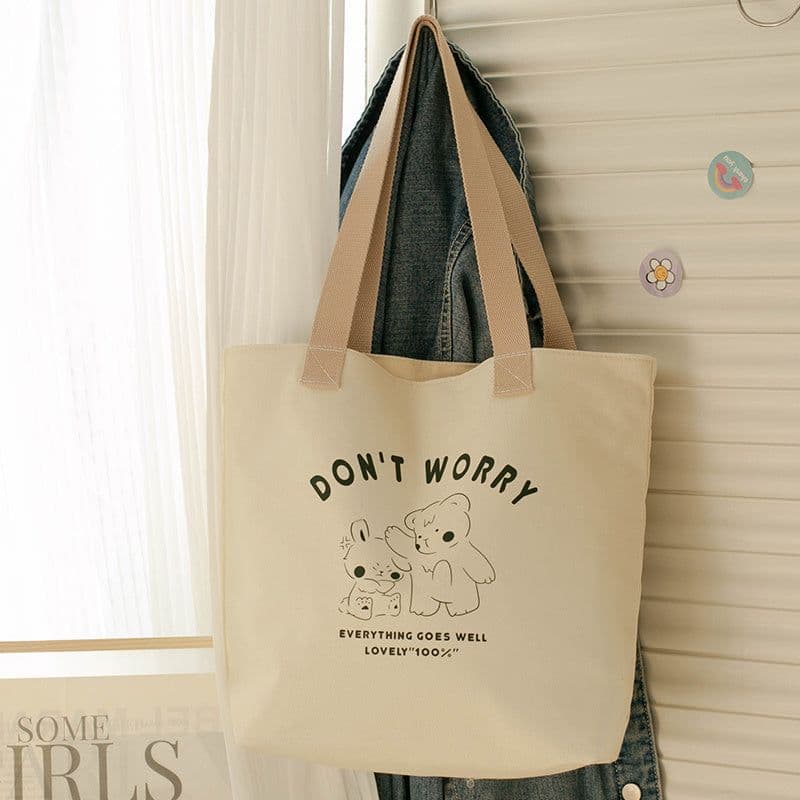 image-Women's Canvas Artistic Portable One-shoulder Mummy Tote Bag
