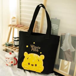 image-Women's Canvas Artistic Portable One-shoulder Mummy Tote Bag