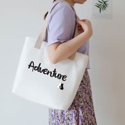 image-Women's Canvas Artistic Portable One-shoulder Mummy Tote Bag