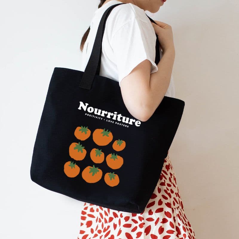 image-Women's Canvas Artistic Portable One-shoulder Mummy Tote Bag