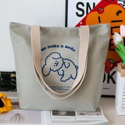 image-Women's Canvas Artistic Portable One-shoulder Mummy Tote Bag
