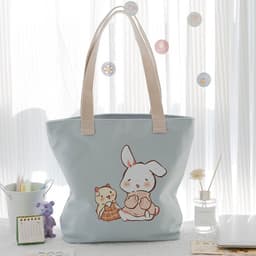image-Women's Canvas Artistic Portable One-shoulder Mummy Tote Bag
