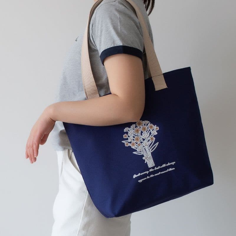 image-Women's Canvas Artistic Portable One-shoulder Mummy Tote Bag