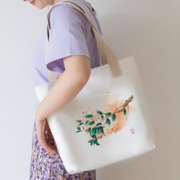 image-Women's Canvas Artistic Portable One-shoulder Mummy Tote Bag