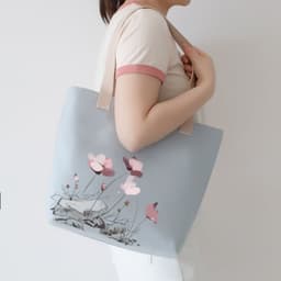 image-Women's Canvas Artistic Portable One-shoulder Mummy Tote Bag