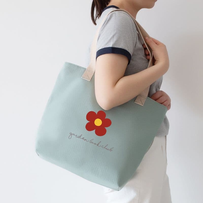 image-Women's Canvas Artistic Portable One-shoulder Mummy Tote Bag