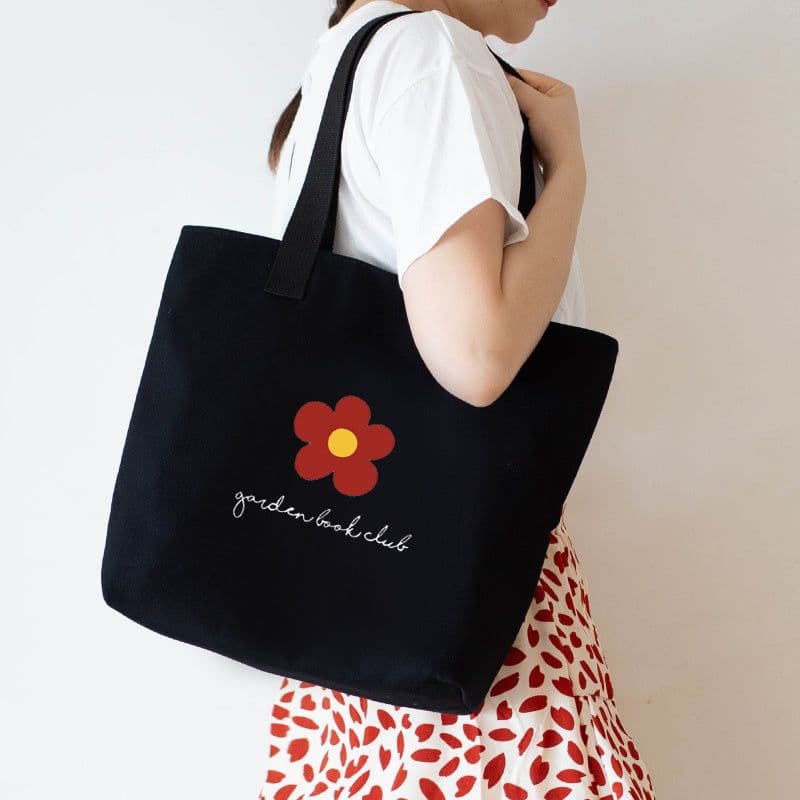 image-Women's Canvas Artistic Portable One-shoulder Mummy Tote Bag