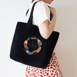 image-Women's Canvas Artistic Portable One-shoulder Mummy Tote Bag