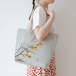 image-Women's Canvas Artistic Portable One-shoulder Mummy Tote Bag