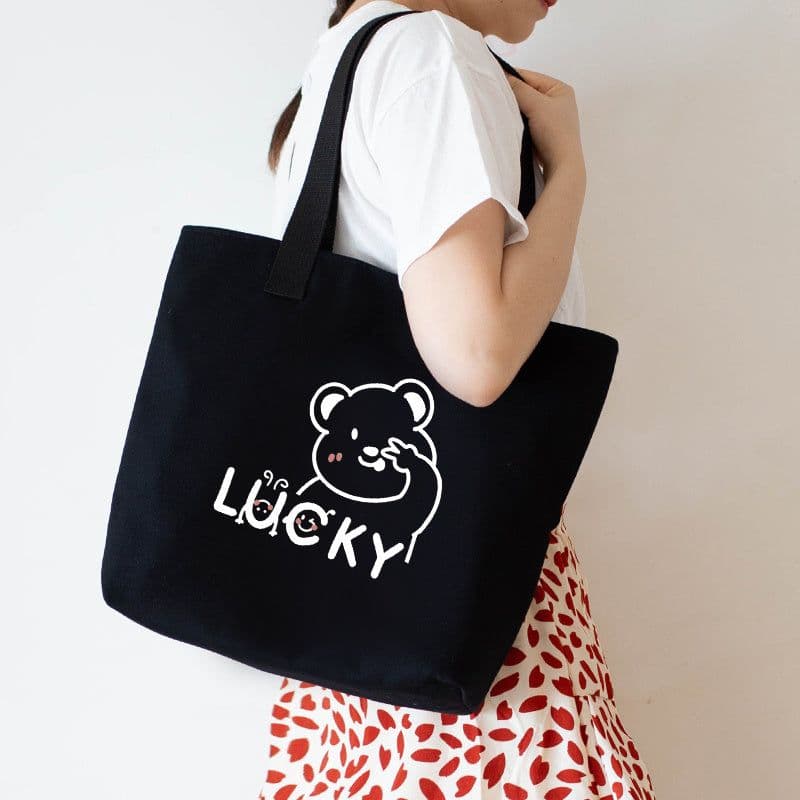 image-Women's Canvas Artistic Portable One-shoulder Mummy Tote Bag