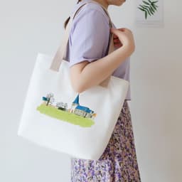 image-Women's Canvas Artistic Portable One-shoulder Mummy Tote Bag