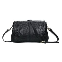 image-Genuine Leather Women's Woven Bag Crossbody Small Bag Women's Shoulder Messenger Bag